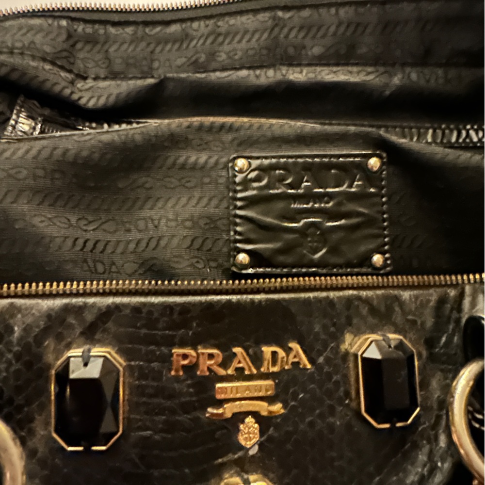 Python Leather Prada bag - Picture 3 of 5